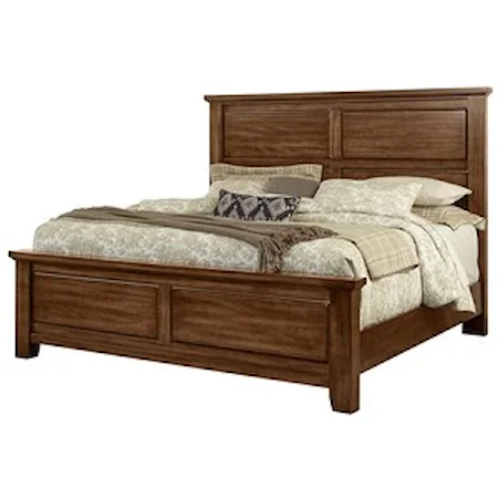 Solid Wood Cherry Queen Mansion Bed